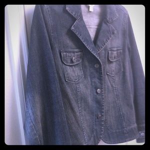 Stretch denim jacket - size 16